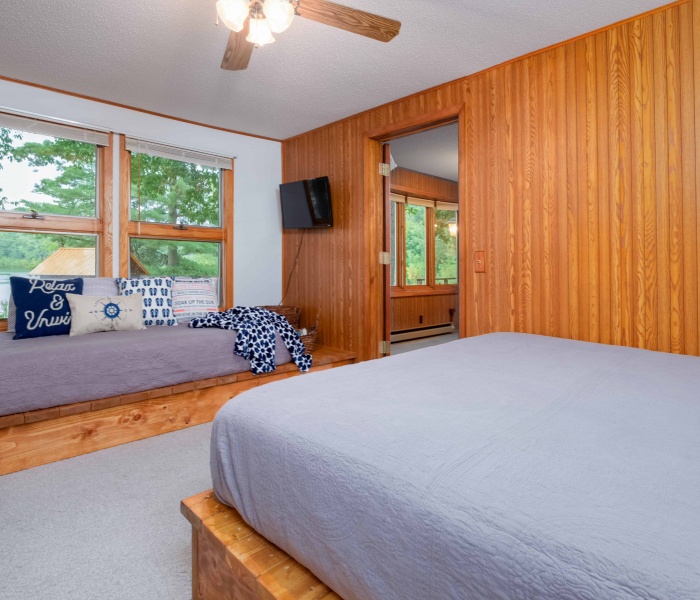 Main Level Bedroom with King and Twin Bed